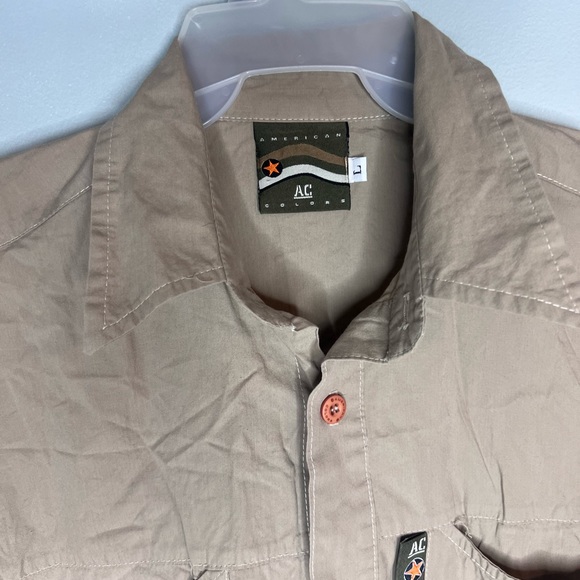 American Colors Range Field Button Up Long Sleeve Shirt Size Large - Picture 5 of 6